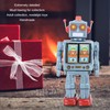Metal Tin Robot Toy Retro Electric Rotating Figures Model Adult
