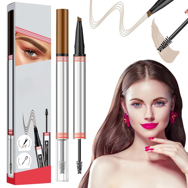 2in1 Augenbrauenstift mit Gel, Microblading pen & wasserfester brow pencil