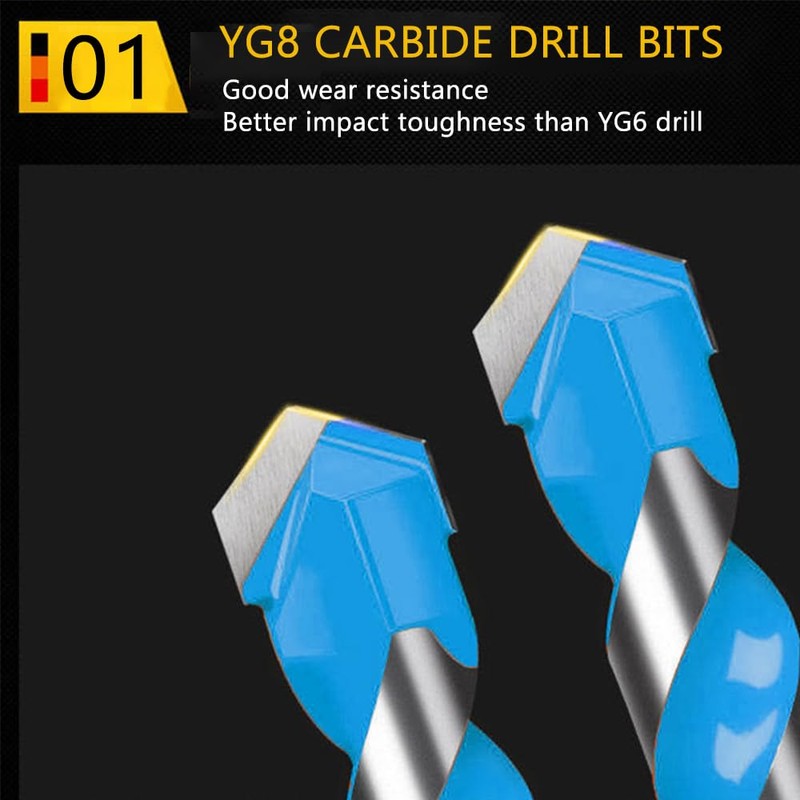 TOEGA Carbide Drill bit Set Concrete Drill Bit Rapid Penetration