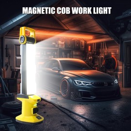 CREVIV Rechargeable LED Work Light,1500 lumens underhood Light with Magnetic Base.Cordless Battery Powered Mechanic Light for Car Repairing/Inspection/Garage/Workshop/Emergency.
