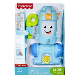 Fisher-Price Toddler Toy Laugh & Learn Light-Up Learning Vacuum Musical Push Along for Pretend Play Infants Ages 1+ Years​
