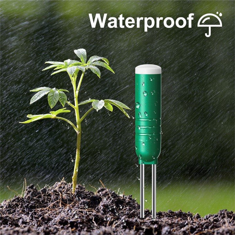 Reyke Soil Moisture Meter for Plants, 4-in-1 Soil Tester for