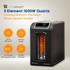 Lifesmart Infrared Quartz Space Heater, 1500W Portable 3 Element Heater