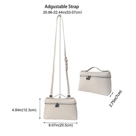 Eiyye crossbody bag Cowhide leather small shoulder bag with top handle and zip closure for daily or work use