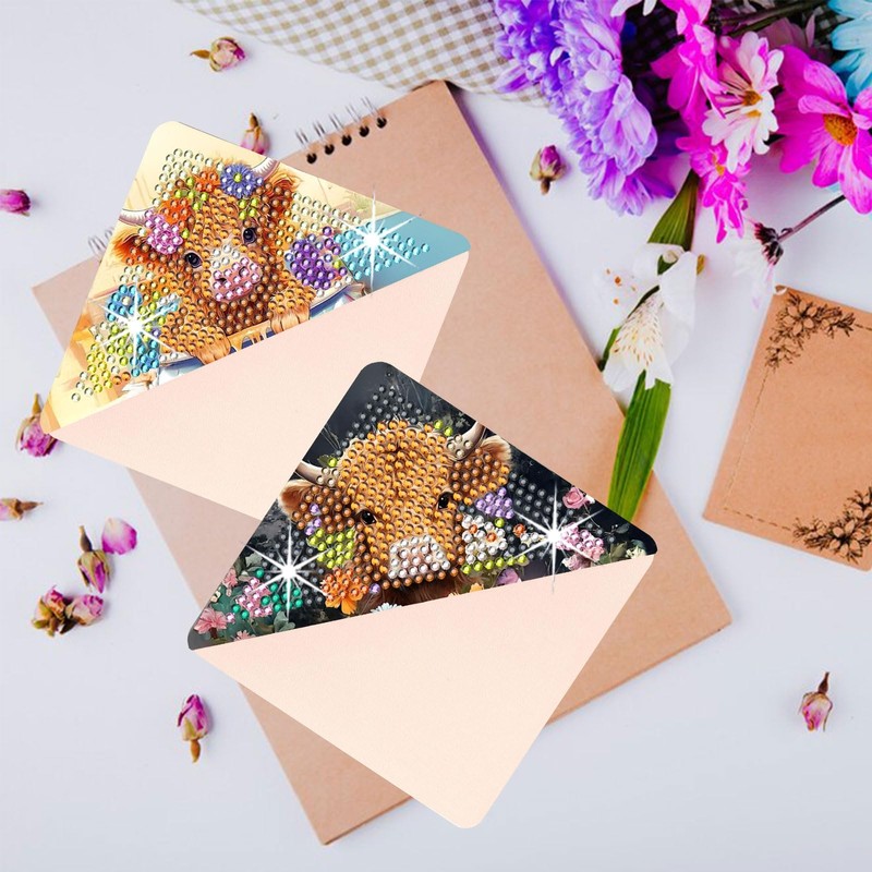 HTTDMY Diamond Art Painting Bookmarks,8Pcs DIY Cute Diamond Art Kits