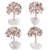 Nupuyai 7 Chakra Crystal Money Tree with Rock Crystal Cluster