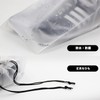 JUSTBOKU Drawstring Cloths, Waterproof, Transparent, Set of 12, Shoe Bag,