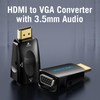 Adaptador de HDMI a VGA con puerto de audio de