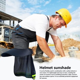 Hard Hat Sun Shield - Hard Hat Sun Visor - Reflective Strip Helmet Accessories Safety Gear for Construction Sites Gardening Warehouse Outdoor Men Women