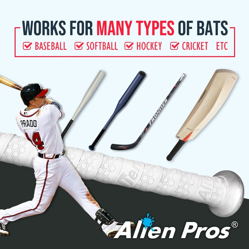 ALIEN PROS Bat Grip Tape for Baseball 1.1 MM (2