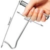 com-four® 1 x Stainless Steel Peg Puller - Hook Puller