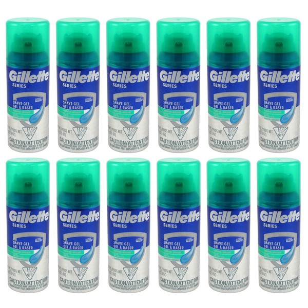Gillette Gillette Series Shave Gel 2.5 Ounce (12 Pieces) Sensitive