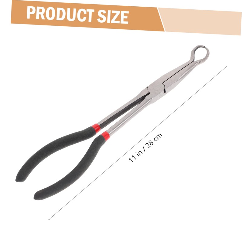 LABRIMP Extended Round Nose Pliers Lengthening Crimping Clamp for Auto