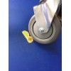 LAUNDRY CART C87 CASTER, 4", ROUND POST LAUNDRY CART WHEEL
