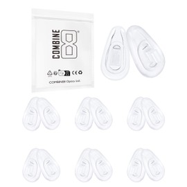 Combine8 Eyeglass Nose Pads, 6 Pairs Glasses Nose Pad for Maui Jim Baby Beach/Kahuna/Kawika/Mahina; for Oakley Whisker/Wiretap/Crosshair 2.0/Half Wire 2.0/Squre Wire/Tailend Sunglasses