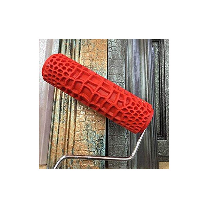 7 Inch Embossed Paint Roller for Walls – Crocodile Pattern