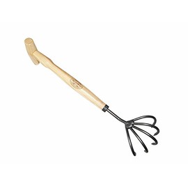 DeWit 5-Tine Cultivator with P-Grip Handle, Works as Garden Hoe and Tiller