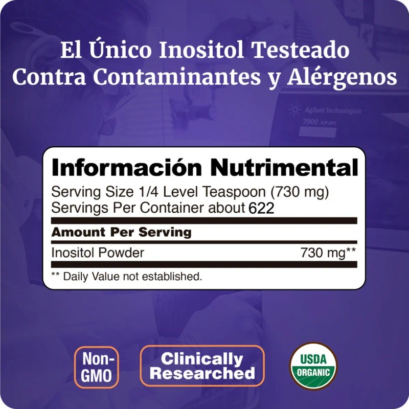 Inositol En Polvo | Fórmula De Myo Inositol | 1