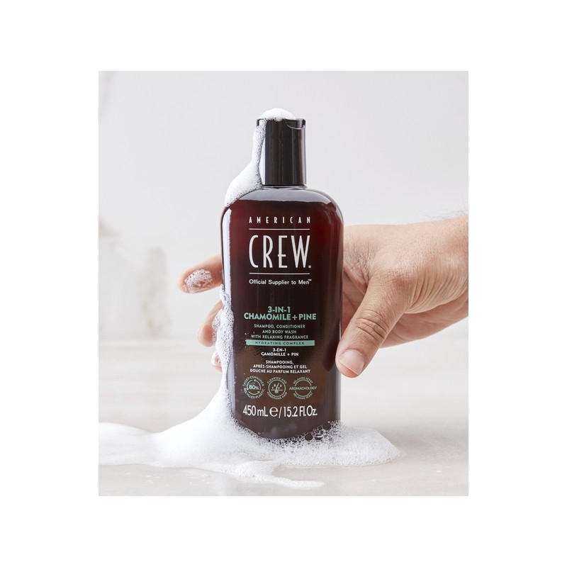American Crew 3-In-1 Relaxing Chamomile + Pine 450ml