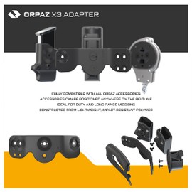 Orpaz Holster Attachments for Orpaz Holsters and Magazine Pouches (Paddle, Paddle w/ X3 Adapter)