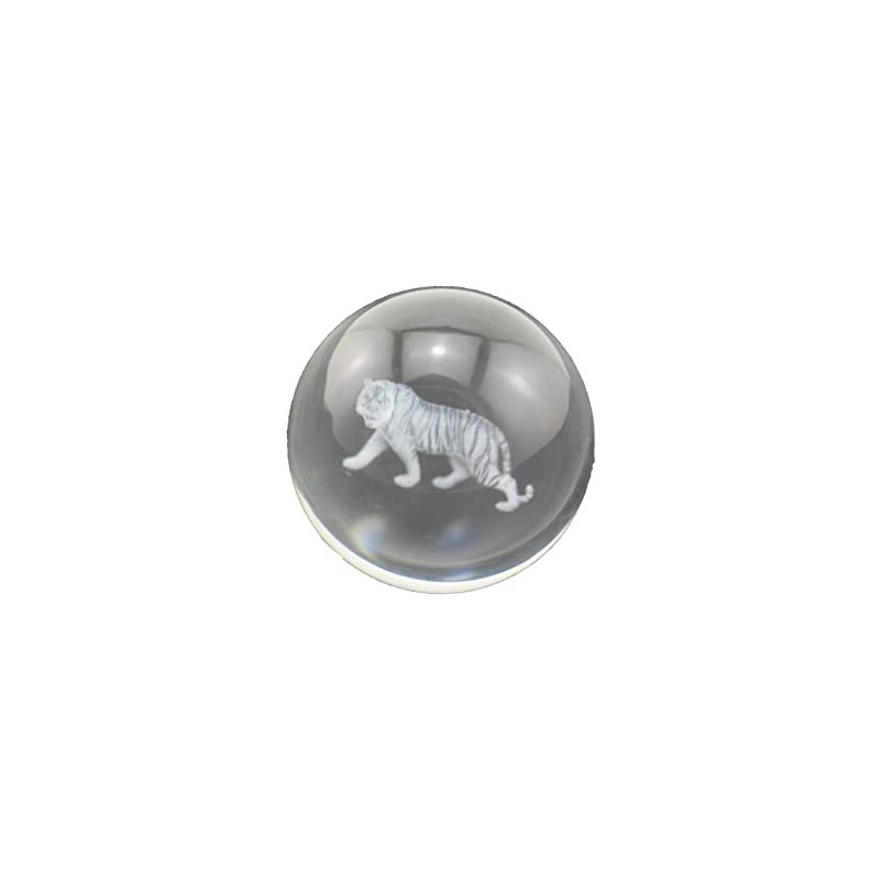 Speed Mao Beautiful Crystal Glass Crystal Ball Tiger Base 2.0