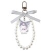 Tees Factory Sanrio Ribbon Pearl Keychain Ballet Core/Kuromi