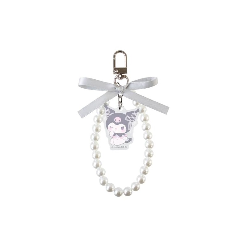 Tees Factory Sanrio Ribbon Pearl Keychain Ballet Core/Kuromi