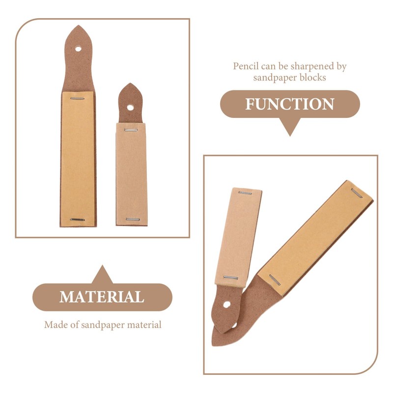 TEHAUX Art Supplies Set 4 Pack Pencil Sandpaper Boards Sandpaper