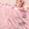 Pro Goleem Fleece Baby Blankets for Girls with 2 Inch