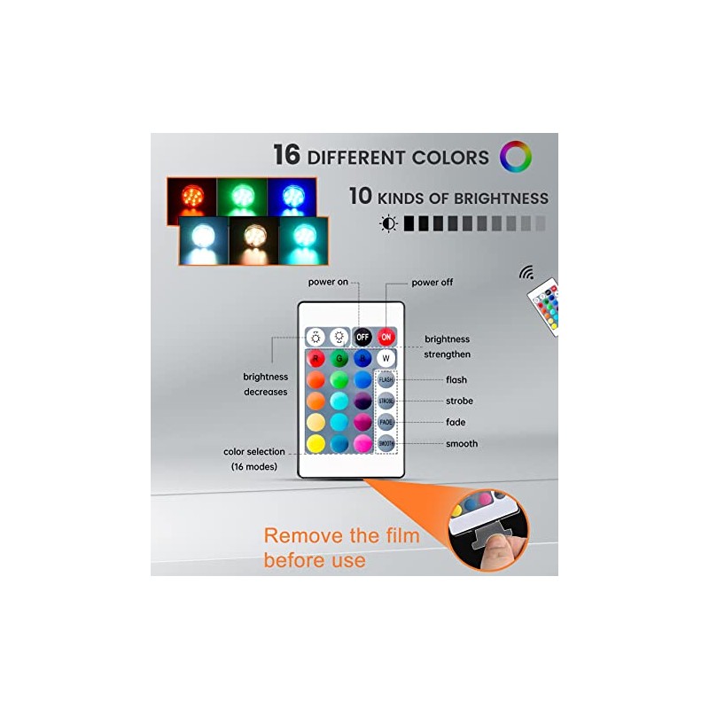 Wireless Waterproof LED Boat Lights with Remote Control - 4