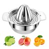 DONGDA Lemon Squeezer Stainless Steel Manual Citrus Juicer with Container