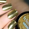 Whats Up Nails - Polvo cromado dorado para uñas de