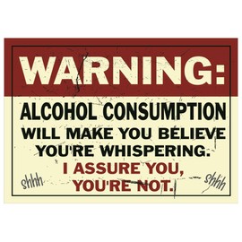 Bang Tidy Clothing Metal Bar Signs Tin Plaque Vintage Style - Ideal Accessories for Home Bar Pub Shed Man Cave Gift - 3 Sizes Warning