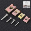 KIMISS Rustproof U‑Clips Nuts Assortment Automotive Interior Trim Fasteners with