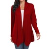 QIXING Women's Lightweight Casual Long Cardigans with Pockets with Soft