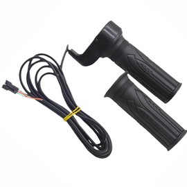 BEANPRECOY 20X Full Twist Throttle Grip for Ebike/Electric Bike (Right Hand) -3 PIN Waterproof Plug, Durable & High-Sensitivity Speed Control, Compatible with Most E-Bikes/Mopets