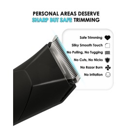 Manscaper for Men, Groin Trimmer for Men and Women, Body Hair Trimmer and Ball Trimmer with Light, Pubic Hair Shaver, Manscape Kit, 7 Precisions, Waterproof Wet / Dry Grooming, 240 Minutes Shaving