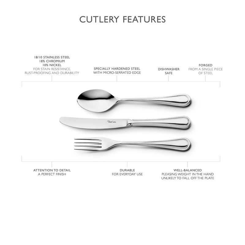 Robert Welch Aston Bright, 7 Piece Cutlery Place Setting. Made