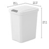 Sterilite 10439004 7.5 Gallon Black Plastic TouchTop Wastebasket
