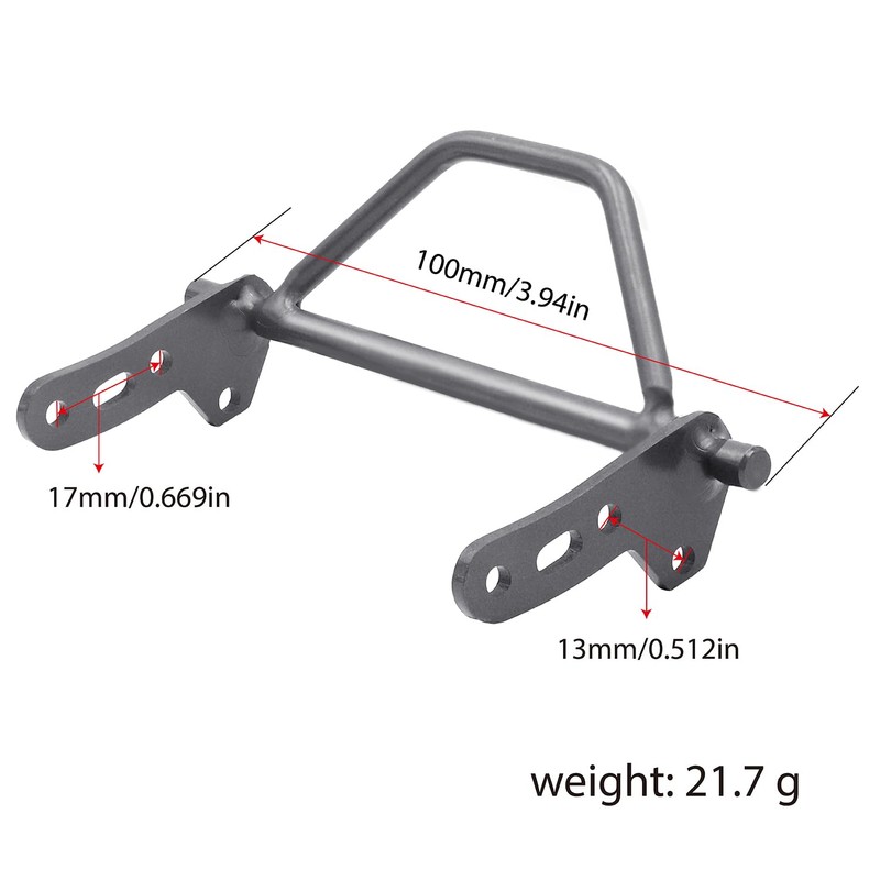 Ultra Hard Titanium Alloy 1/10 RC Crawler Bumper Front Bumper