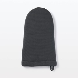 MUJI 12835844 Dark Gray Cotton Plain Weave Oven Mitt