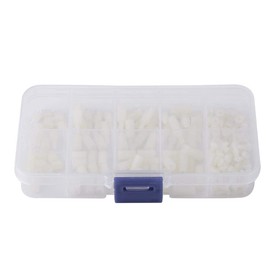 M2.5 Male-Female Hex Nylon Spacer Standoff Screw Nuts Motherboard Assortment Kit Mount with Plastic Box 200 Pieces