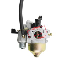 GOOFIT 19 mm Carburettor Replacement for 2-Stroke Gx120 Gx160 168F 5.5 6.5 8 9 HP Gx200 Gx240 Gx270 Gx340 Gx390 Pitbike ATV Quad Moped Scooter Silver Minimoto Generator Lawn Mower