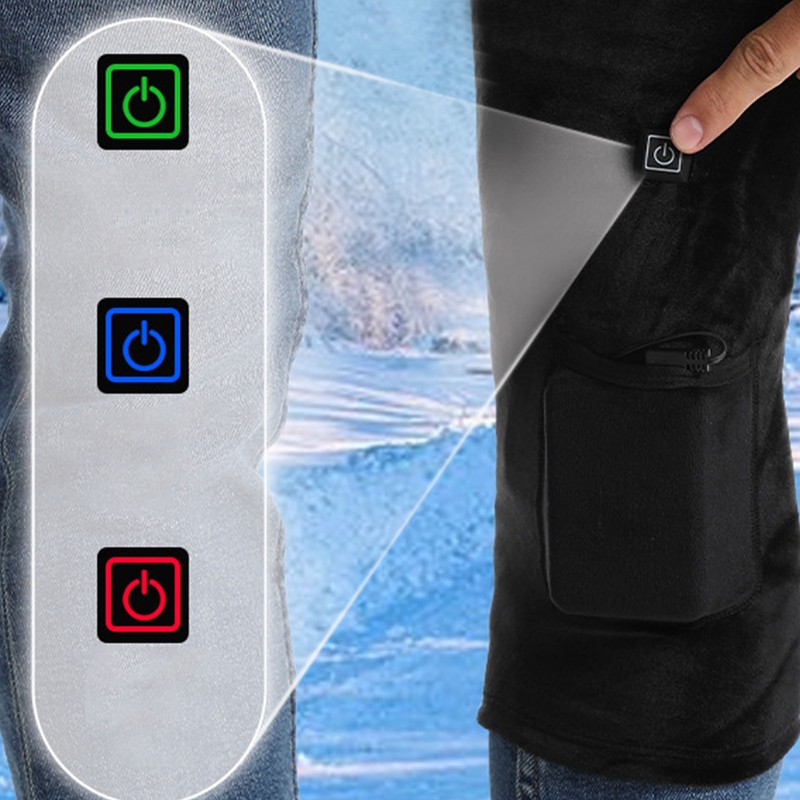 Heated Knee Brace Wrap 3 Gears Adjustable Heat Brace USB
