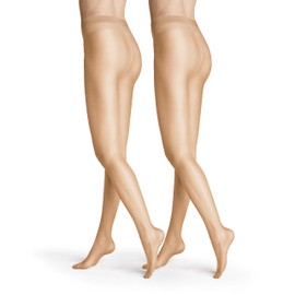 Hudson Simply Shine 15 Women's Tights Pack of 2 Transparent Shimmer 15 Denier, Teint 0010