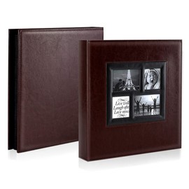 Ywlake Photo Album 4x6 1000 Pockets Photos, Extra Large Capacity Family Wedding Picture Albums Holds 1000 Horizontal and Vertical Photos Brown