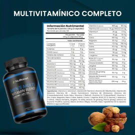 Men Multi 240 Caps Energía Digestión Hombres Nuboost Sabor