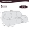 KinCam Recliner Sofa Covers, Stretch Reclining Couch Covers for 3