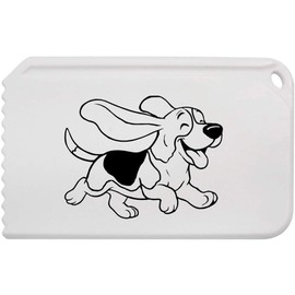 Azeeda 'Running Basset Hound' Plastic Ice Scraper (IC00046341)
