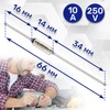 Thermal fuse is designed for temperatures up to 240 °C.